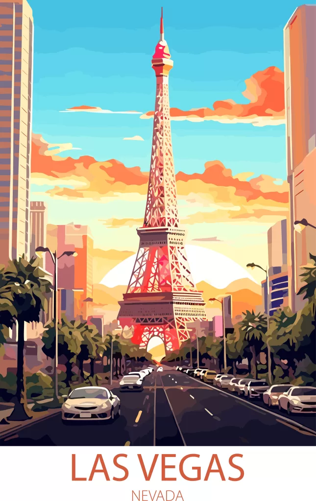 A drawing from Las Vegas Strip